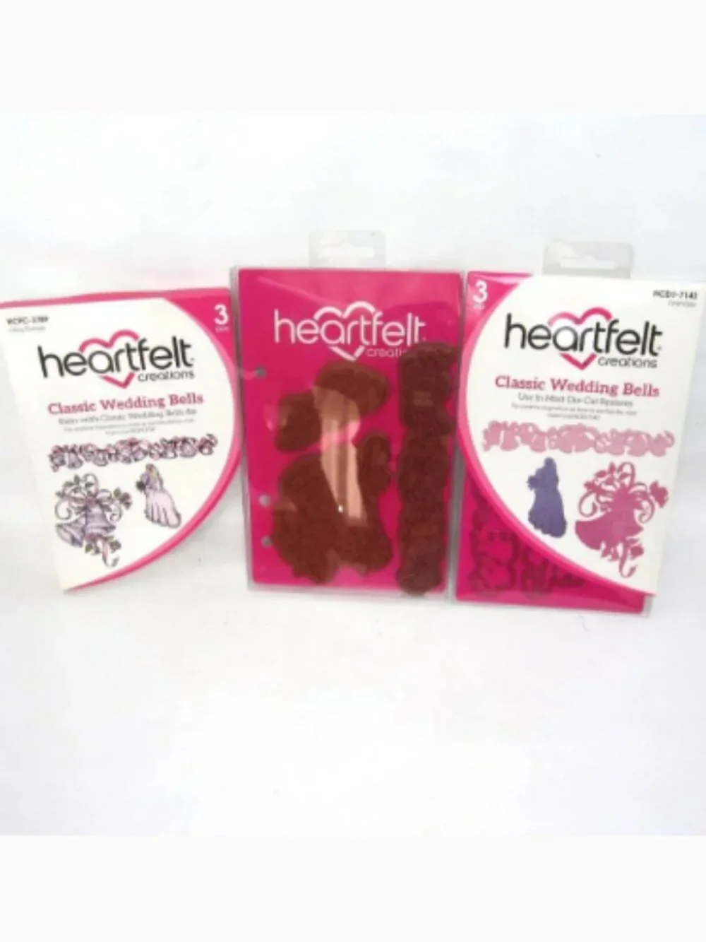 Heartfelt Creations New Classic Wedding Bells Craft Dies & Cling Stamps